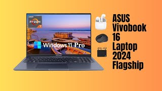 ASUS Vivobook 16 Laptop 2024 Flagship Review  realtecshop [upl. by Gibbie]