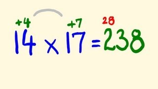 Fast Mental Multiplication Trick  multiply in your head using base 10 [upl. by Moguel]