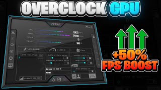 Msi Afterburner How To Overclock Your GPU in 2023 🔧 Step By Step Guide [upl. by Libbey120]