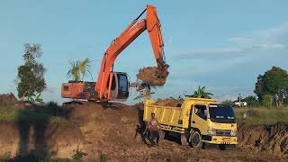 dump truck canter muat tanah timbun [upl. by Shellie675]