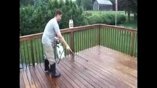 renovating deck 2 paint stripper wood brightener removing coating sanding which materials to use [upl. by Eigroeg]