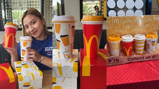 Mcdonalds First Reusable Cups Collection for only ₱79 [upl. by Teloiv684]