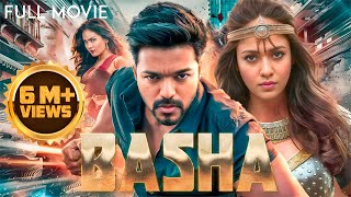 Vijays Movie Basha  New 2024 Released South Indian Hindi Dubbed Action Movie  Nayanthara [upl. by Enenaej]