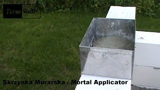 Skrzynka Murarska 240420 mm zaprawa murarska  Mortar Applicator concrete 1 [upl. by Aihsena]