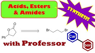 Lactone Synthesis Problem from dibromopropane Organic Chemistry Help Tutorial ester amide [upl. by Sander]