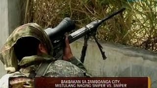 24 Oras Bakbakan sa Zamboanga City mistulang naging sniper vs sniper [upl. by Hselin]