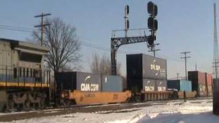 Fostoria Ohio Trains CSX NS UP BNSF CP SOO CR [upl. by Eidnas]