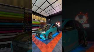 Perodua Axia Full Body Wrap Miami Blue [upl. by Vahe168]