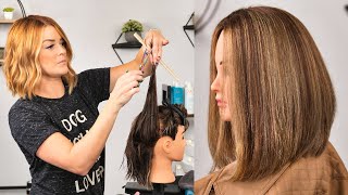 LOB HAIRCUT  HOW TO CUT A CLASSIC LOB  TUTORIAL [upl. by Lagiba]