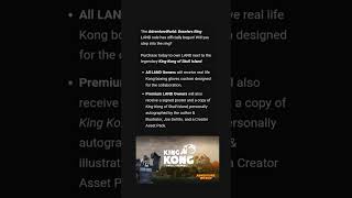 sandbox Game  LAND SALE New Neighborhood ft King Kong of Skull Island 🦍 [upl. by Aserret]