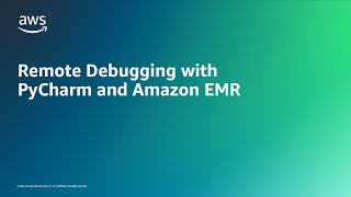 Remote Debugging with PyCharm and EMR [upl. by Franzoni]