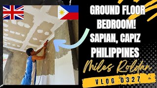 VLOG 327 CORNICE MOULDING IN THE CAR PORT amp GROUND FLOOR BEDROOM [upl. by Dole]