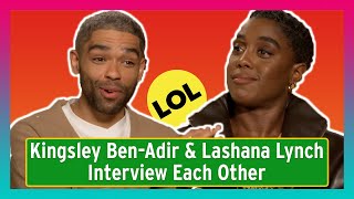 Kingsley BenAdir and Lashana Lynch From Bob Marley One Love Interview Each Other [upl. by Harrietta]