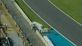 2002 FranceGP Fisichella crash [upl. by Eliathas]