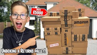 UNBOXING a AMAZON RETURNS PALLET WORTH £5000 WE PAID £500 [upl. by Katzen879]