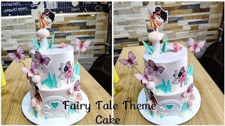 Fairy Tale Theme Cake Decoration Ideas  Butterfly Cake Decoration  Munna Chef [upl. by Eleynad393]