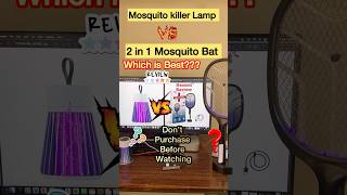 Mosquito killer lamp vs 2 in 1 Mosquito Bat Racket Review Triactiv mosquito racket 2in1 dual mode [upl. by Kissee]