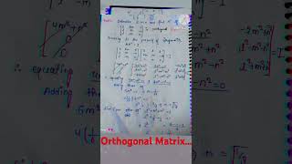 Orthogonal matrix [upl. by Urd193]