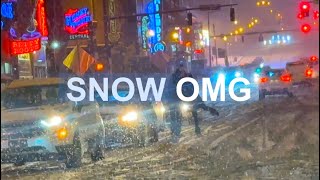 HUGE SOUTHERN SNOW STORM in 4k causes chaos on the roads in Nashville [upl. by Oran]