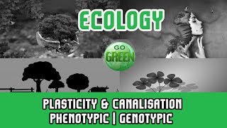 7 Ecology Plasticity amp Canalisation  Phenotypic  Genotypic  Canalisation Biological Robustness [upl. by Sellma]