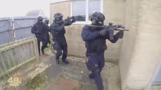 PSNI Police Service Northern Ireland HMSU Headquarters Mobile Support Unit during training [upl. by Mathis237]