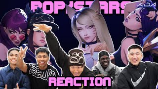 OUR FIRST TIME WATCHING LEAGUE OF LEGENDS MUSIC  KDA  POPSTARS [upl. by Lamiv]