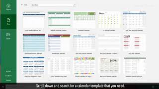 How to create a Calendar in MS Excel [upl. by Neelcaj]