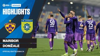 Maribor 3  0 Domžale  24 krog 202324 PrvaLigaTelemach [upl. by Ardnoel]