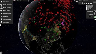 Nuclear War Simulator USA Nukes China How Many Casualties [upl. by Maitilde]