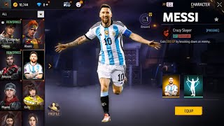 MESSI CHARACTER ✅ CLAIM NEW RAMPAGE BUNDLES 🤑 BUY 190000 DIAMONDS 💎 FREE FIRE 🔥🔥 [upl. by Yorgerg]