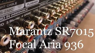 🔥 🎼 Marantz SR7015 quick review  Focal Aria 936  💯 likes  opened AVR inside movie [upl. by Lanti]