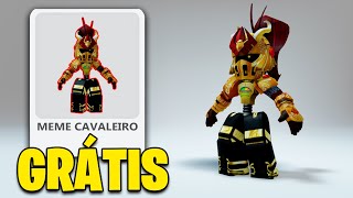 COMO FAZER SKIN MEME CAVALEIRO GRATIS NO ROBLOX [upl. by Faxan]