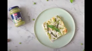 Barilla  Pesto Genovese Soslu amp Bezelye ve Kuşkonmazlı Lazanya Tarifi [upl. by Alrich]