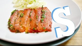 Salmon Beetroot Gravadlax Recipe  SORTED [upl. by Ahser]