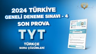 Bilgi Sarmal  Türkiye Geneli 4 Deneme Sınavı TYT Türkçe Soru Çözümleri [upl. by Acila]