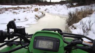 2005 Arctic Cat 500 down icey creek [upl. by Sheryle]