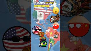 AMÉRICA Y SUS SOCIOS COMERCIALES historia mapa economia countryballs curiosidades [upl. by Haik]