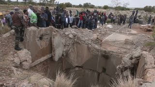 Protesters Demand Return of Illegal Miners in South Africa [upl. by Eiduam317]