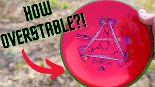 AXIOM PYRO Extremely Overstable Midrange  MVP Disc Golf Review [upl. by Assi147]