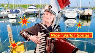 “Sailor Songs” a medley On the 48basser accordion [upl. by Rodenhouse783]