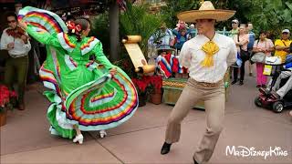 Beautiful Holiday Folklorico Dancers Showcase Mexico at Epcot [upl. by Nessy431]