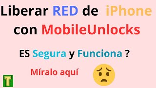 liberar Iphone con Mobile Unlocks📵Mobile unlocks es segura🔐desbloquear red de Iphone con mobileUnlo [upl. by Salter]