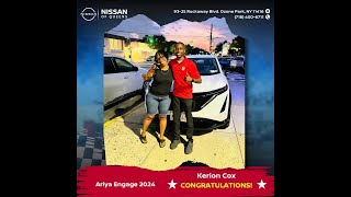 Congratulations Kerion Cox on your New 2024 Ariya Engage from Nissan Queens family [upl. by Anikas]