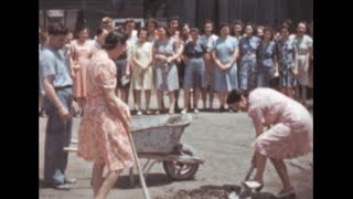 Americana 1940s Factory workers archive footage [upl. by Ennasor]