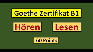 Goethe Zertifikat B1 Hören Lesen Modelltest mit Antworten am Ende  Vid  208 [upl. by Letsou433]