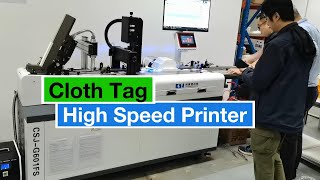 RFID clothing tags rapid uv digital printing machine variable data code printing [upl. by Nollad25]