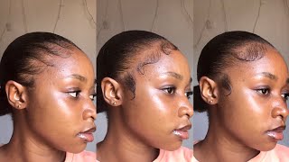 How to lay your edges different ways to style your baby hairs on a sleek back [upl. by Coyle499]