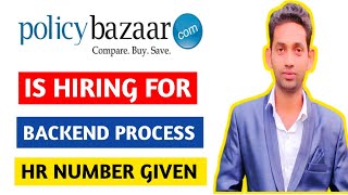 Policy Bazaar Jobs For Freshers  Policy Bazaar Job Salary  Policy Bazaar Jobs in Delhi [upl. by Nahtnanhoj]