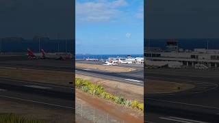 Private Jet plane takeoff at Madeira Island Airport aviation fly flight departure privatjet [upl. by Nehemiah156]