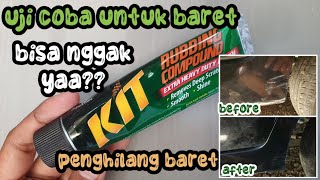 cara menggunakan kit compound menghilangkan baret pada mobil dan motor tidak perlu kebengkel [upl. by Thessa41]